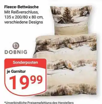 Globus Fleece-bettwäsche Angebot