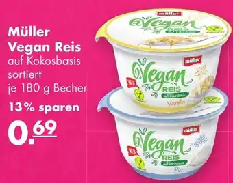 Handelshof Müller Vegan Reis 180g Becher Angebot