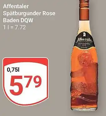 Globus Affentaler spätburgunder rose baden dqw Angebot