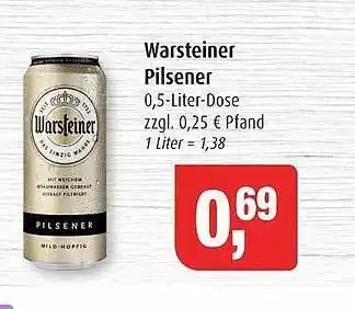 Markant Warsteiner pilsener Angebot