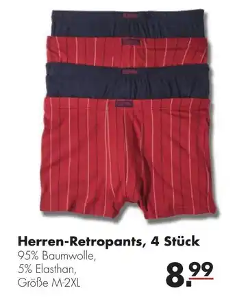 Handelshof Herren Retropants , 4 Stück Angebot