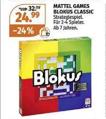 Müller Mattel games blokus classic Angebot