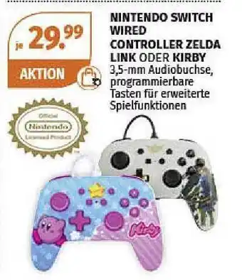 Müller Nintendo switch wired controller zelda link oder kirby Angebot