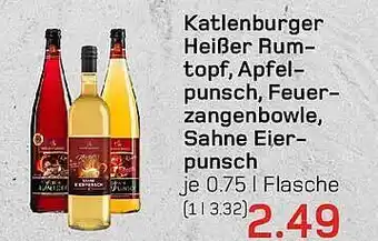 akzenta Katlenburger heißer rumtopf, apfelpunsch, feuerzangenbowle, sahne eierpunsch Angebot