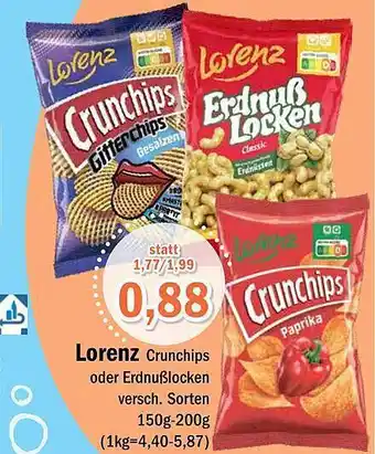 Aktiv Irma Lorenz crunchips oder erdnußlocken Angebot