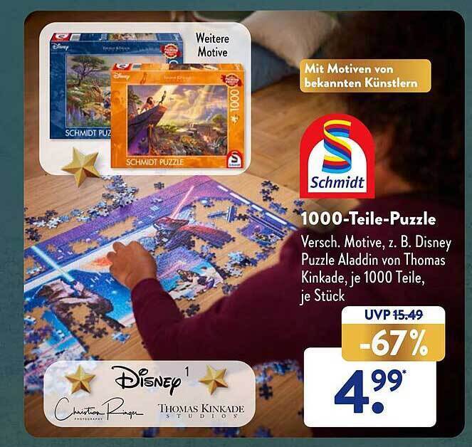 Schmidt 1000teilepuzzle Angebot bei Aldi Süd