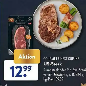 Aldi Süd Gourmet finest cuisine us-steak Angebot