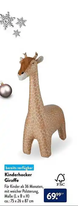 Aldi Süd Kinderhocker giraffe Angebot