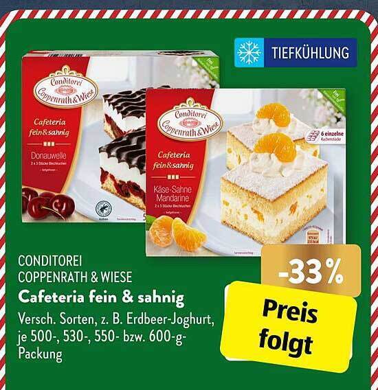 Conditorei coppenrath & wiese cafeteria fein & sahnig Angebot bei Aldi Süd