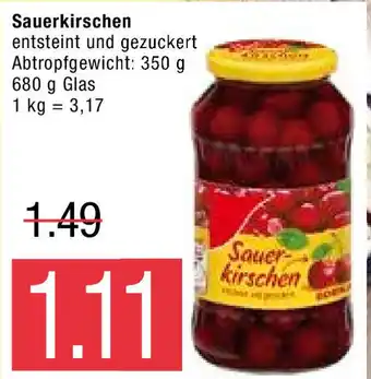 Marktkauf Sauerkirschen 350g - 680g Glas Angebot