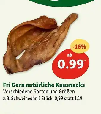 Fressnapf Fri gera natürliche kausnacks Angebot