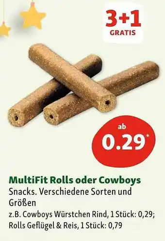 Fressnapf Multifit rolls oder cowboys Angebot