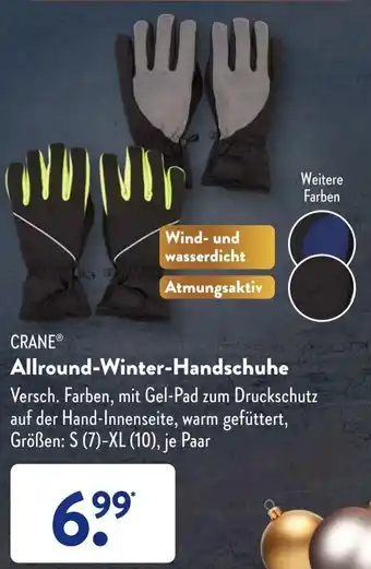 Aldi Süd Crane Allround Winter Handschuhe Angebot