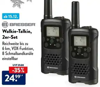 Aldi Süd Bresser Walkie Talkie, 2er Set Angebot