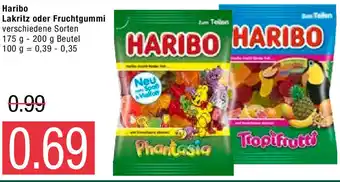 Marktkauf Haribo Lakritz oder Fruchtgummi 175g -200 g Beutel Angebot