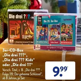 Aldi Süd 3er CD Box Die drei??? Kids oder Die drei!!! Angebot