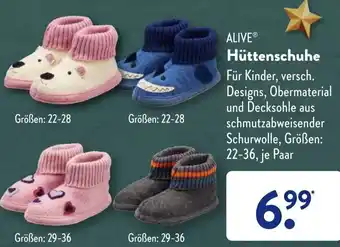 Aldi Süd Alive Hüttenschuhe Angebot