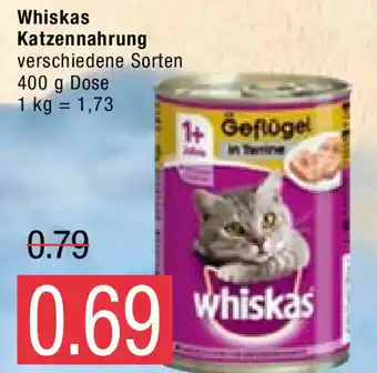 Marktkauf Whiskas Katzennahrung 400g Dose Angebot