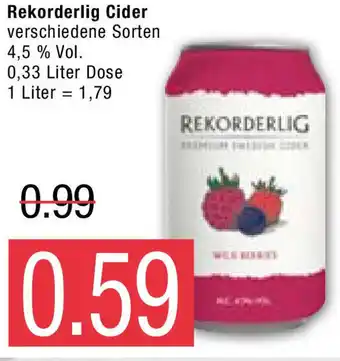 Marktkauf Rekordelig Cider 0,33L Dose Angebot