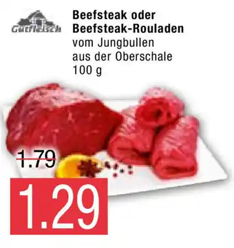 Marktkauf Beefsteak oder Beefsteak Rouladen 100g Angebot