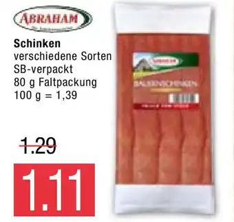 Marktkauf Abraham Schinken 80g Angebot