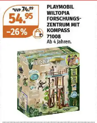 Müller Playmobil WILTOPIA Forschungszentrum mit Kompass 71008 Angebot