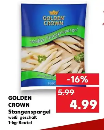 Kaufland Golden Crown Stangenspargel 1-kg-Beutel Angebot