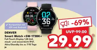 Kaufland Denver Smart Watch >>SW-173BK<< je Angebot