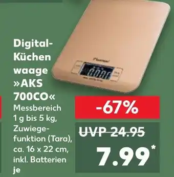 Kaufland bestron Digitalküchenwaage >>AKS700CO<< 16 x 22 cm, je Angebot