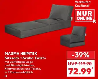 Kaufland Magma Heimtex Sitzsack >>Scuba Twist<< je Angebot