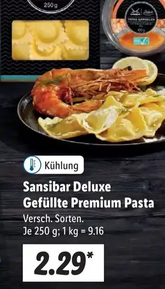 Lidl Sansibar Deluxe Gefüllte Premium Pasta 250 g Angebot