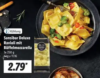 Lidl Sansibar Deluxe Ravioli mit Büffelmozzarella 250 g Angebot