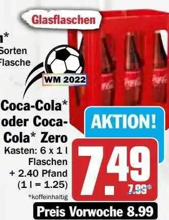 Hit Coca-cola oder coca-cola zero Angebot