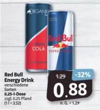 Markant Markt Red bull energy drink Angebot