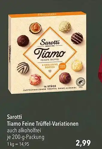 CITTI Markt Sarotti tiamo feine trüffel-variationen Angebot