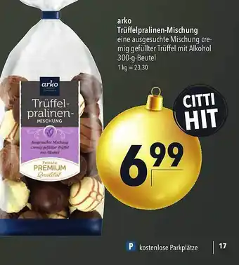 CITTI Markt Arko trüffelpralinen-mischung Angebot