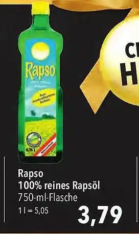 CITTI Markt Rapso 100% reines rapsöl Angebot