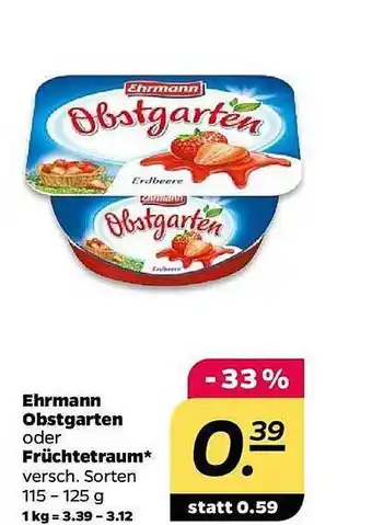 NETTO Ehrmann obstgarten oder früchtetraum Angebot