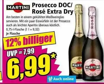 Norma Martini prosecco doc oder rosé extra dry Angebot