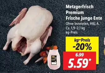 Lidl Metzgerfrisch Premium Frische junge Ente 1,9-2,1 kg Angebot