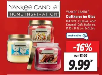 Lidl Yankee Candle Duftkerze im Glas Ø 10 x H 12 cm Angebot