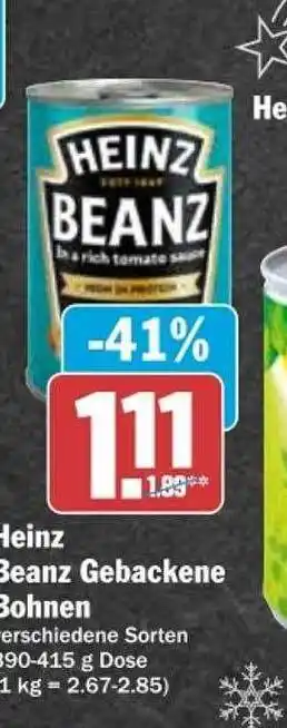 dodenhof Heinz beanz gebackene bohnen Angebot