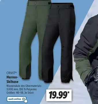 Lidl Crivit Herren-Skihose 46-56 Angebot