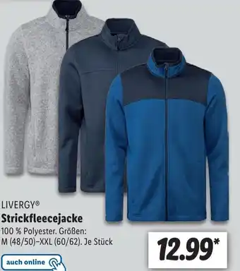 Lidl Livergy Strickfleecejacke M-XXL Angebot