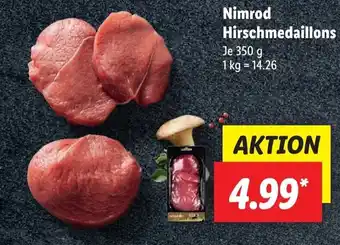 Lidl Nimrod Hirschmedaillons 350 g Angebot