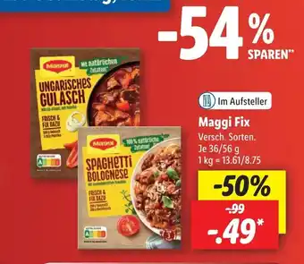 Lidl Maggi Fix 36/56 g Angebot