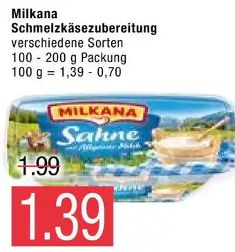 Marktkauf Milkana Schmelzkäsezubereitung 100-200g Angebot