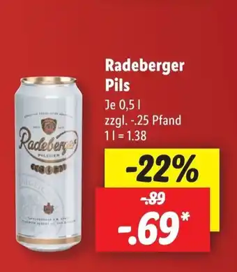 Lidl Radeberger Pils 0,5 l Angebot