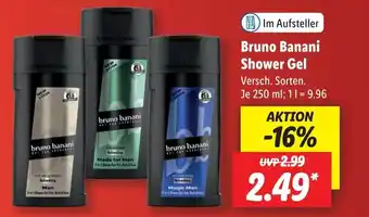 Lidl bruno banani Shower Gel 250 ml Angebot