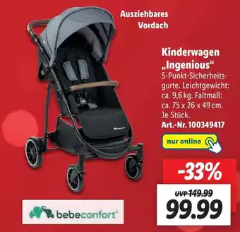 Lidl bebeconfort Kinderwagen ,,Ingenious" Angebot